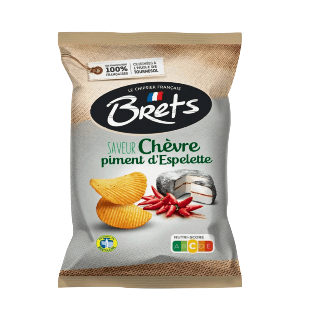 Brets Goat’s Cheese and Espelette Chilli Crisps 125g
