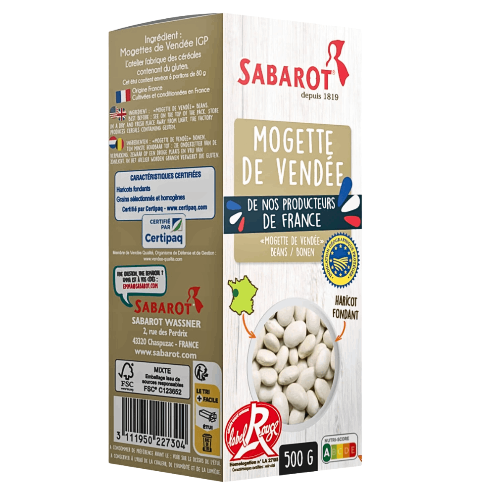 Sabarot Dried Mogettes from Vendee 500g