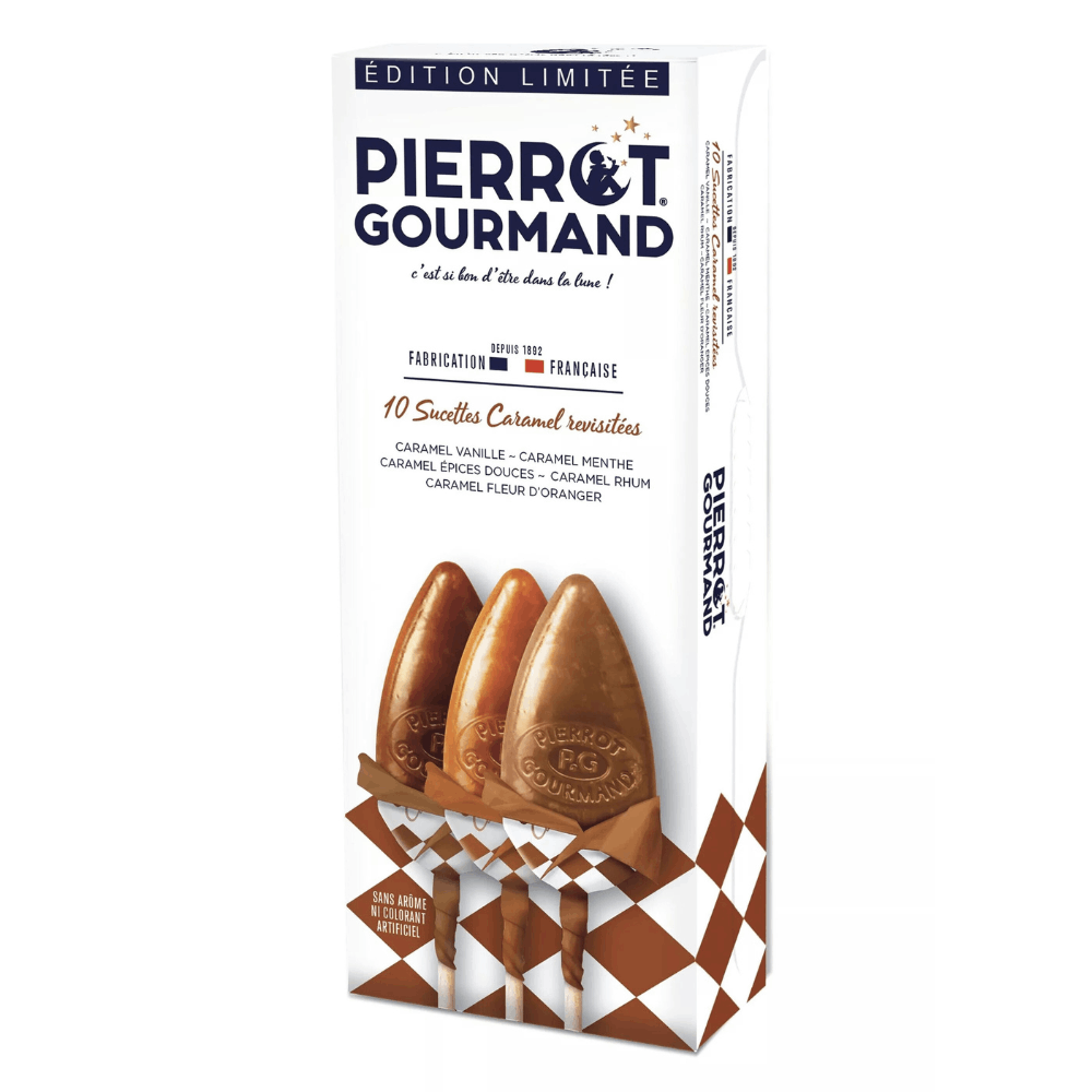Pierrot Gourmand 10 x Caramel Lollipops Limited Edition