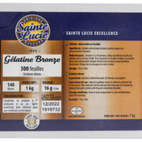 Sainte Lucie Bronze Gelatine Leaves x 20