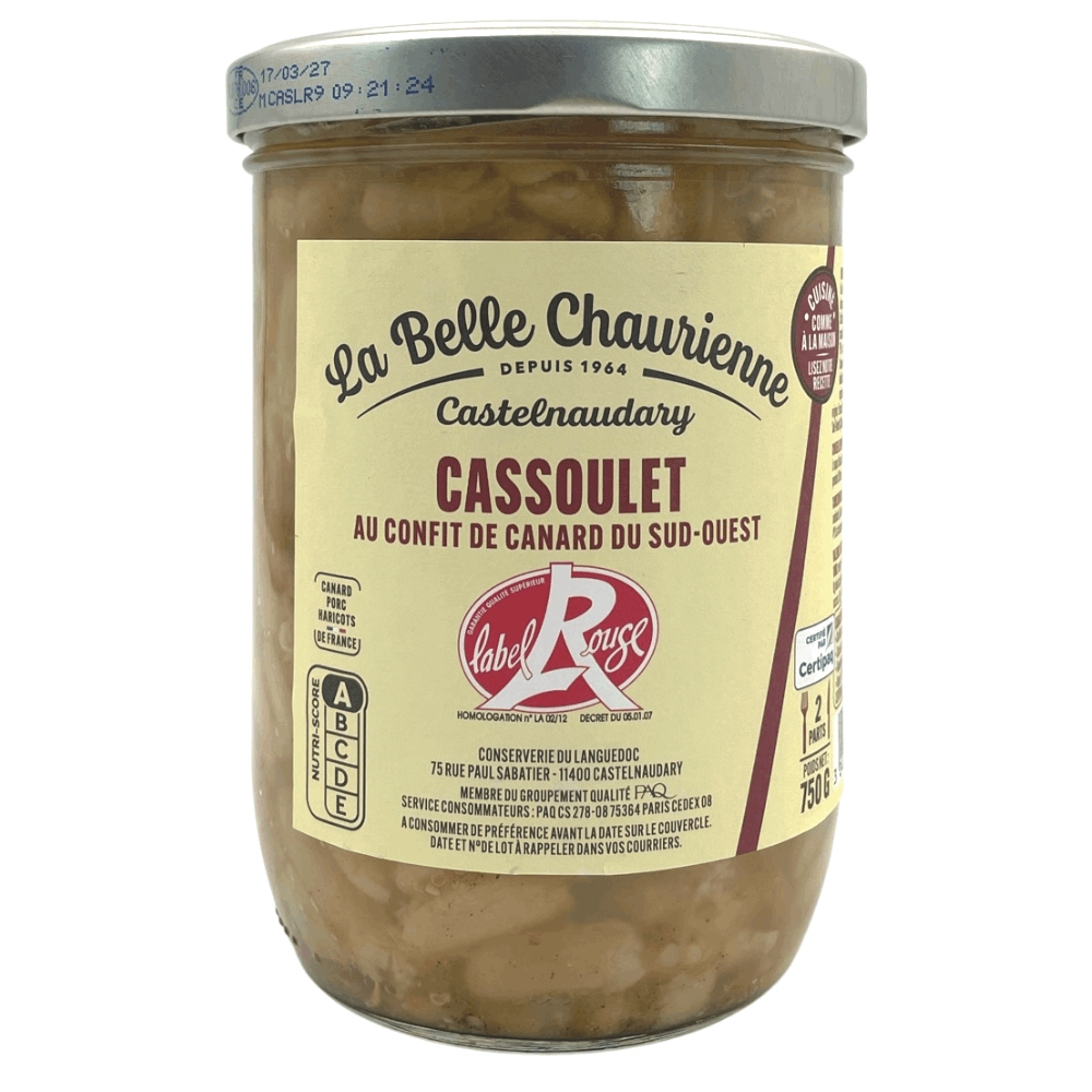La Belle Chaurienne Label Rouge Confit Duck Cassoulet 750g