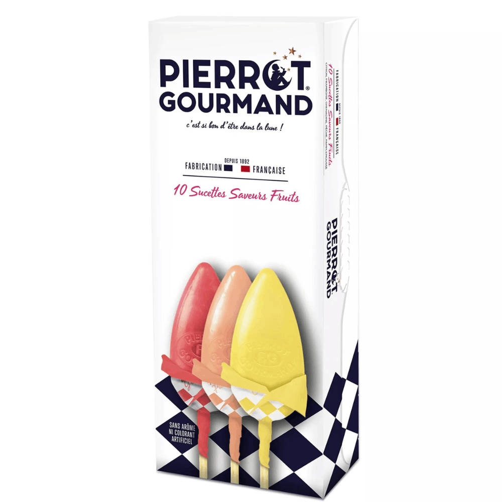 Pierrot Gourmand Fruit Lollipops x 10