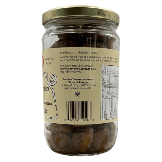 Clement Faugier Whole Peeled and Cooked Chestnut 420g Jar