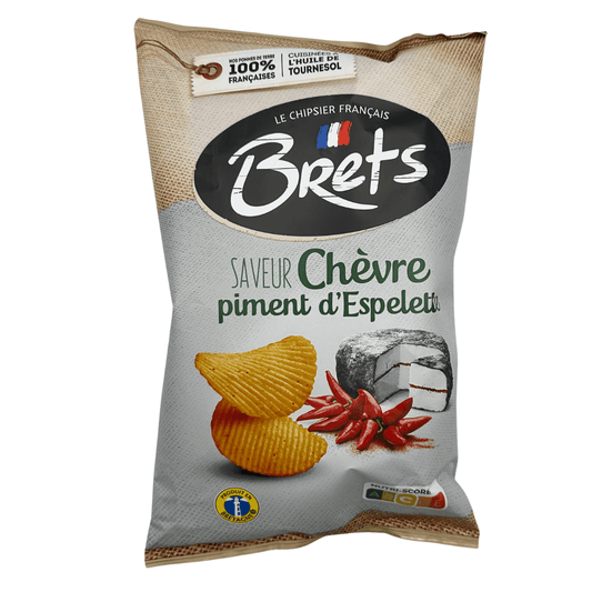 Brets Goat Cheese and Espelette Chilli Crisps 125g x 10