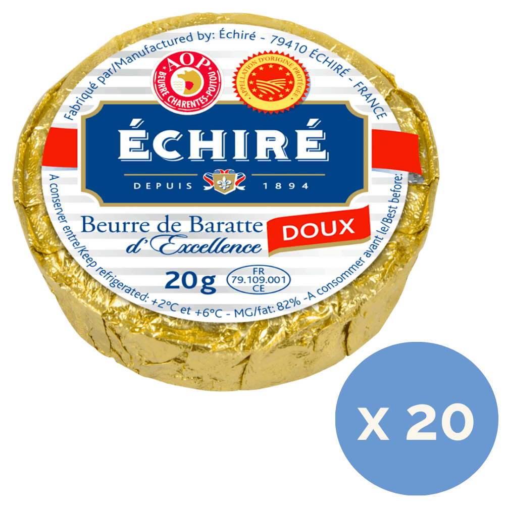 Echire Unsalted Butter Portions 20g x 20