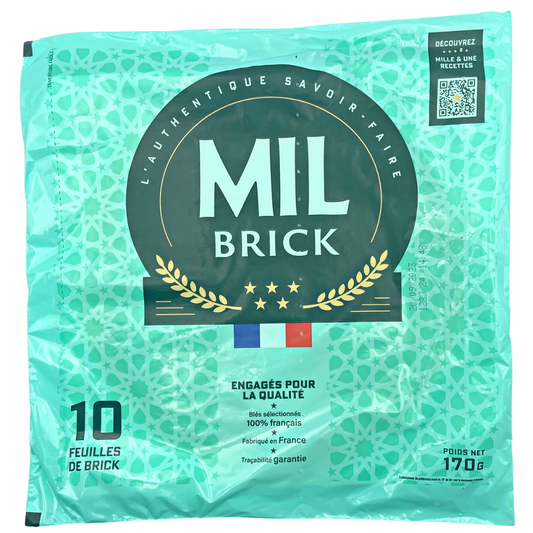 Mil Brick Feuilles de Brick 25 x 10 Sheets