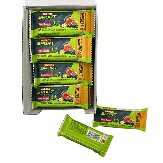 Andros Red Fruits & Seeds Energy Bars 40g x 16