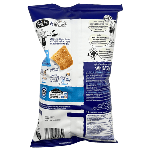 Brets Buckwheat Crisps with Guerande Salt 120g BEST BEFORE 28/01/26