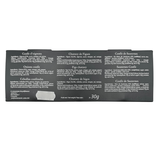 Castaing Chutney & Confits Gift Box 30g x 3