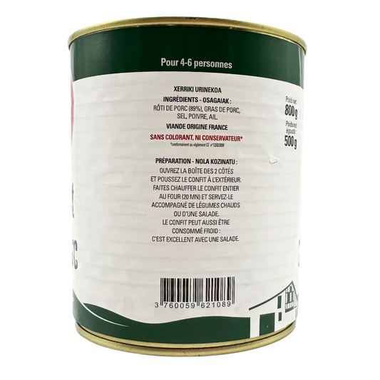 Elizaldia Confit Pork 800g