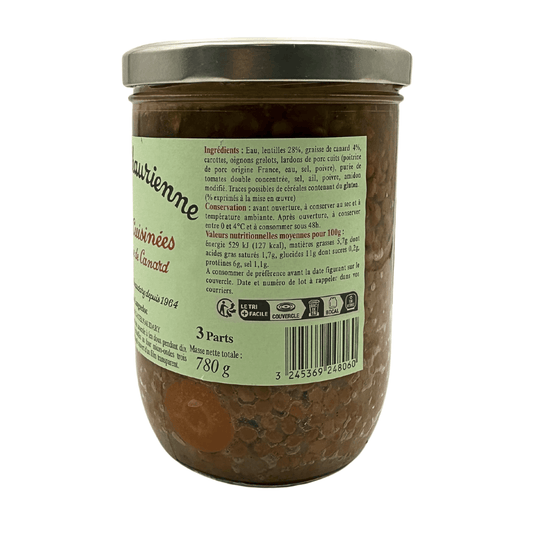 La Belle Chaurienne Lentils Cooked in Duck Fat 780g