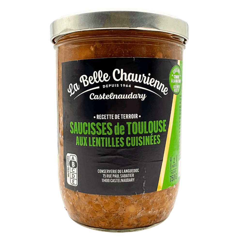 La Belle Chaurienne Toulouse Sausages and Lentils 750g