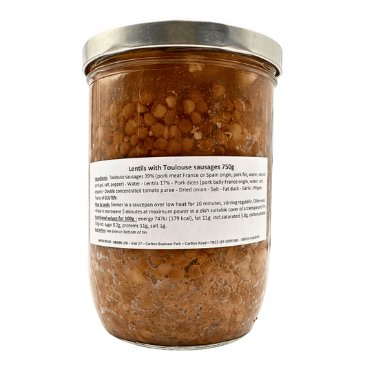 La Belle Chaurienne Toulouse Sausages and Lentils 750g