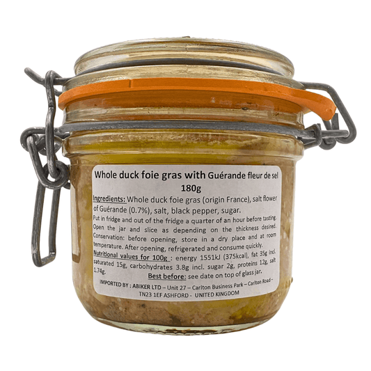 La Belle Chaurienne Whole Duck Foie Gras with Fleur de Sel 180g