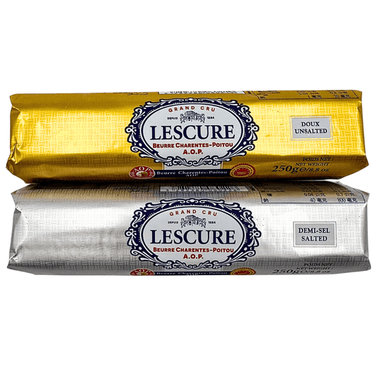 Lescure Butter Rolls Duo Salted 250g & Unsalted 250g