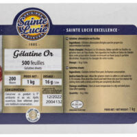 Sainte Lucie Gold Gelatine Leaves x 20 sheets