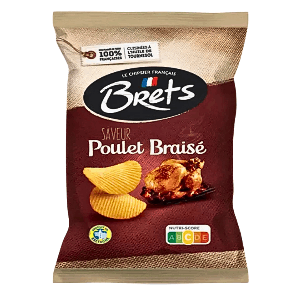 Brets Braised Chicken Crisps 125g