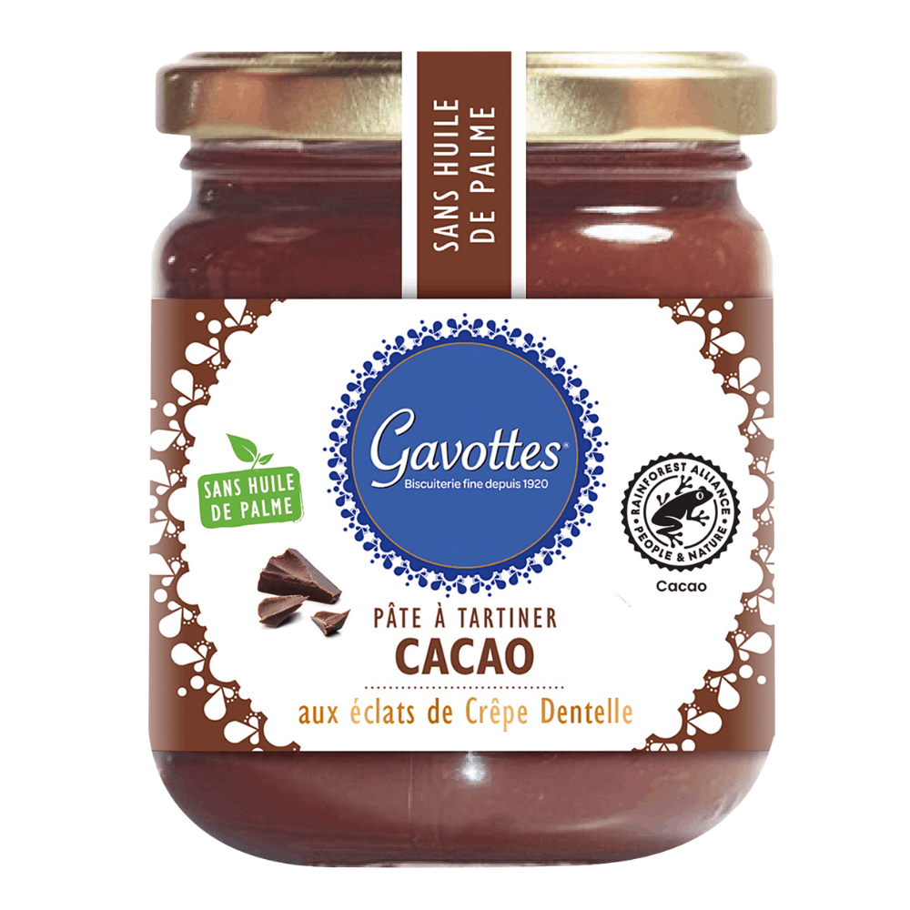 Gavottes Chocolate Spread with Crepe Dentelle 350g BEST BEFORE 19/05/26