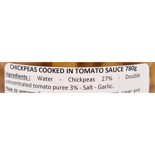 La Belle Chaurienne Chickpeas in Tomato Sauce 780g