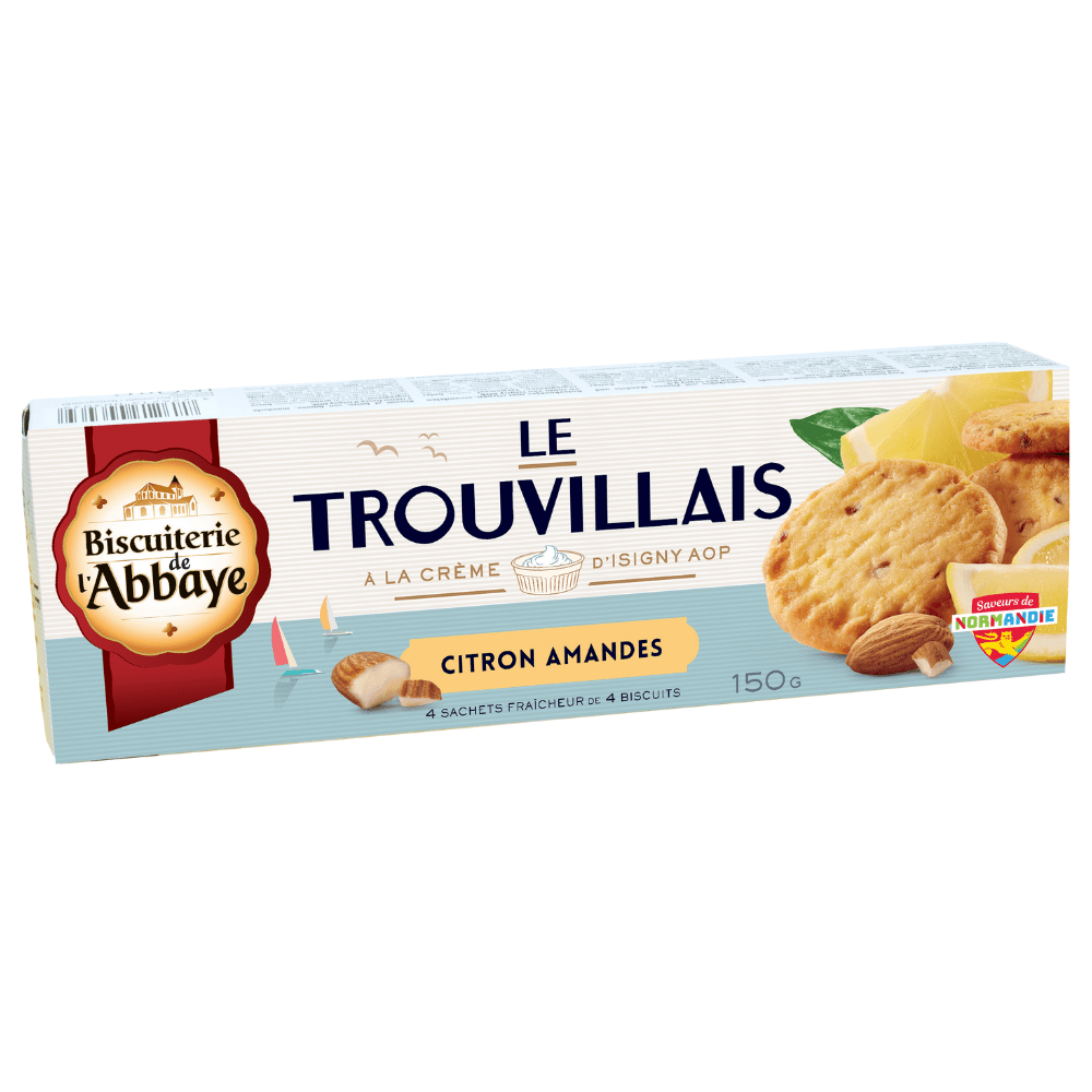 Biscuiterie de l’Abbaye Trouvillais Lemon and Almond 150g