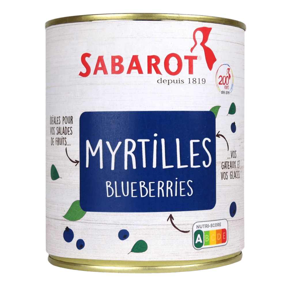 Sabarot Blueberries in Syrup 880g BEST BEFORE 31/03/26