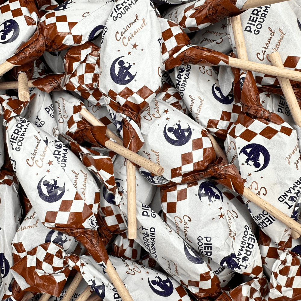 Pierrot Gourmand Caramel Lollipops x 25