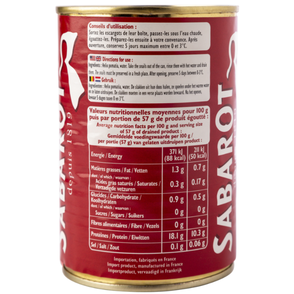 Sabarot Burgundy Snails 4dz