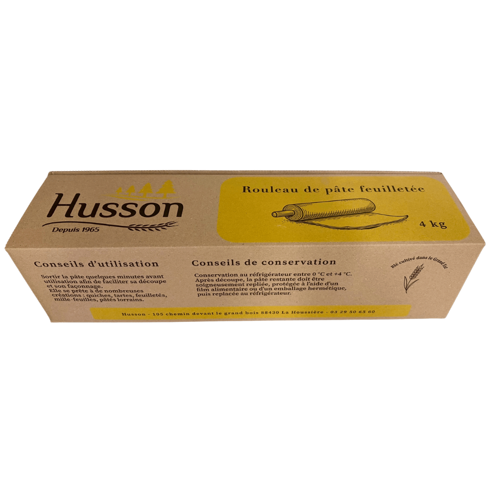 Husson All Butter Puff Pastry Roll 4kg