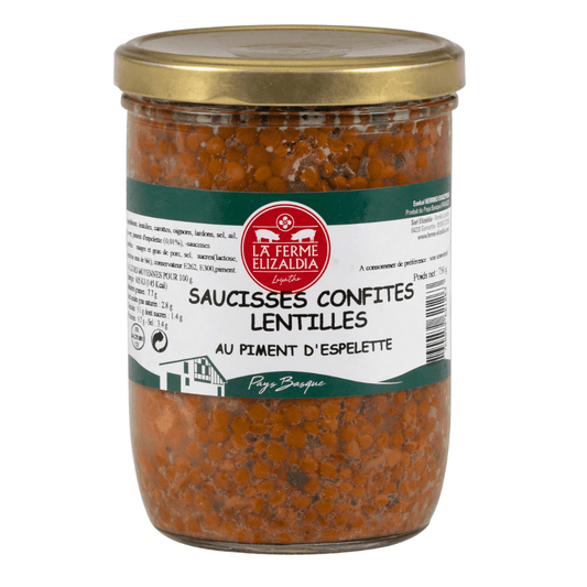 Elizaldia Lentils with Confit Sausages 750g