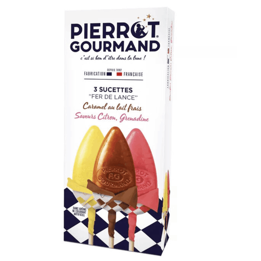 Pierrot Gourmand Mixed Flavours Lollipops x 3