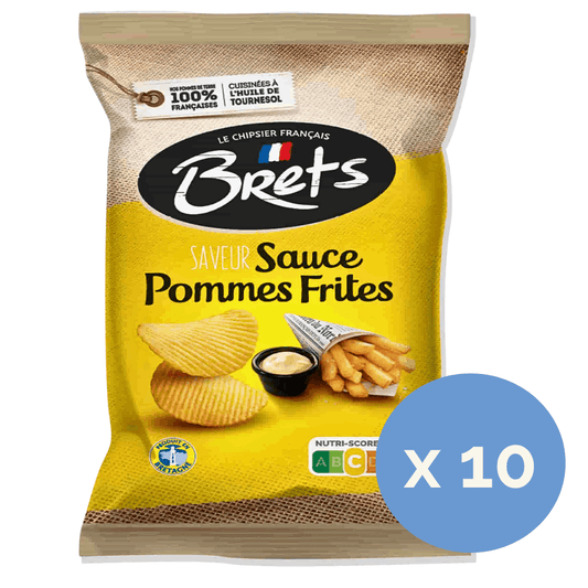 Brets French Fries Sauce Crisps 125g x 10