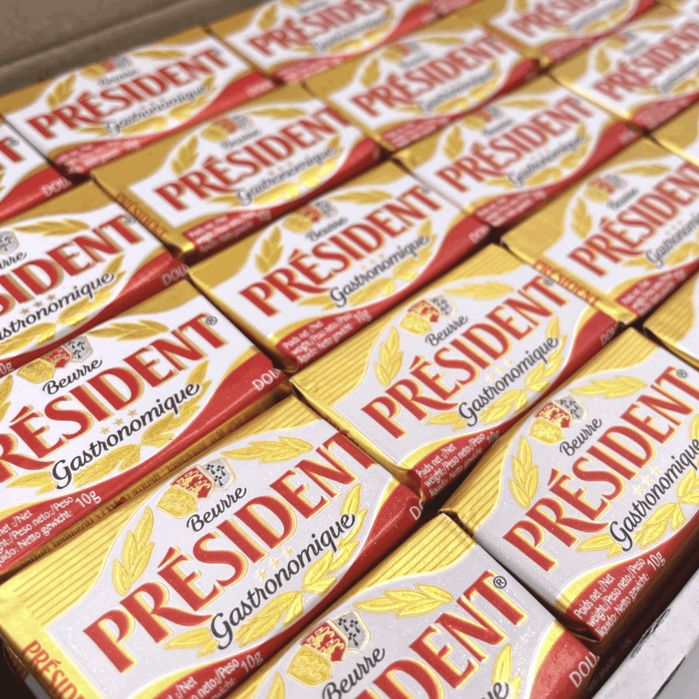 President Butter Portions Unsalted 100 x 10g