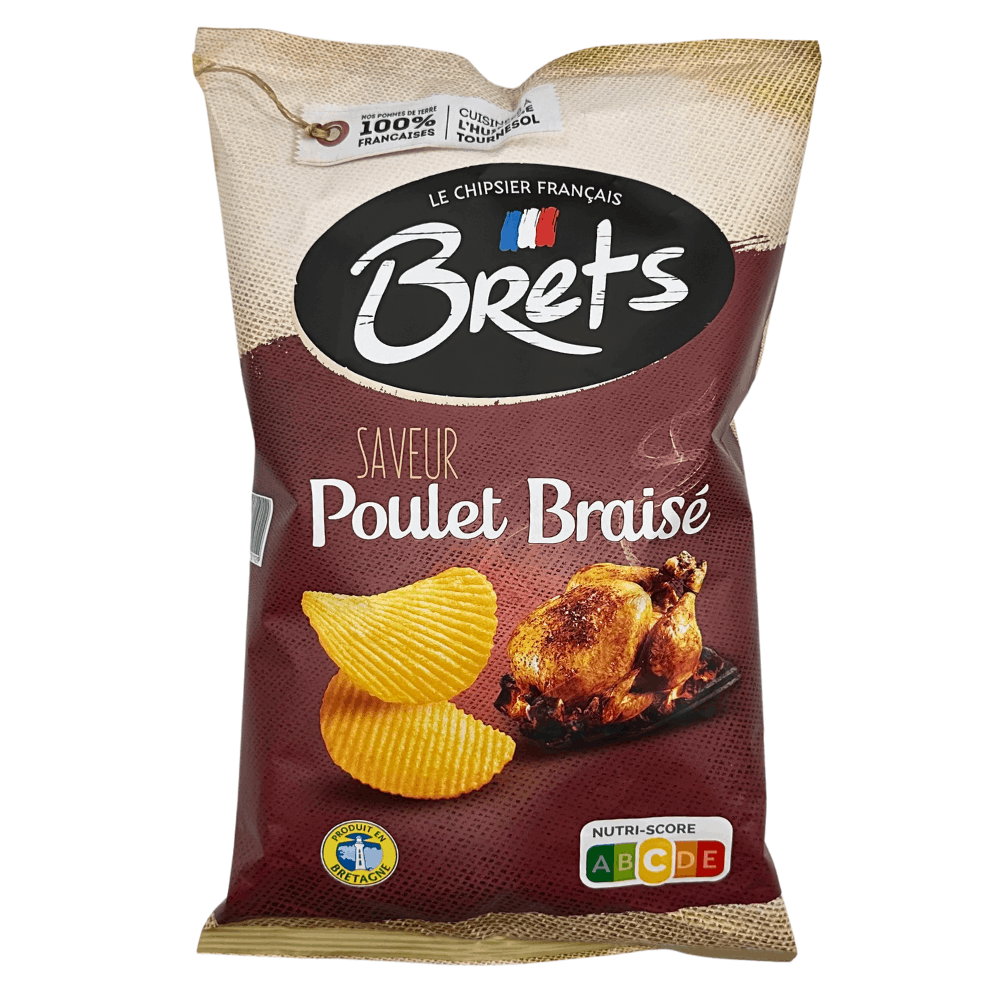 Brets Braised Chicken Crisps 125g x 10