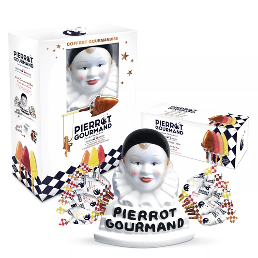 Pierrot Gourmand Lollipop Holder with Mixed Flavours Lollipops x 40