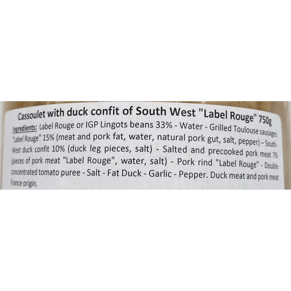 La Belle Chaurienne Label Rouge Confit Duck Cassoulet 750g