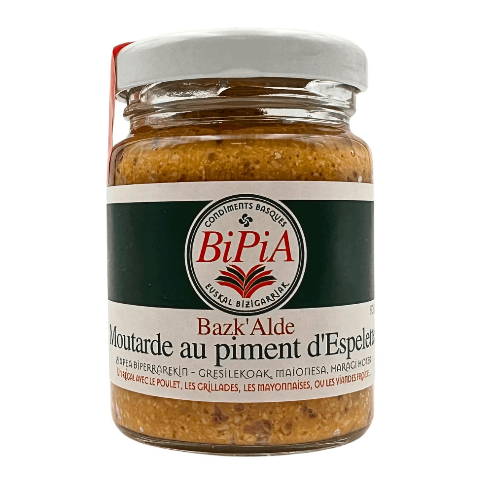 BiPia Mustard with Espelette Chilli Pepper 90g