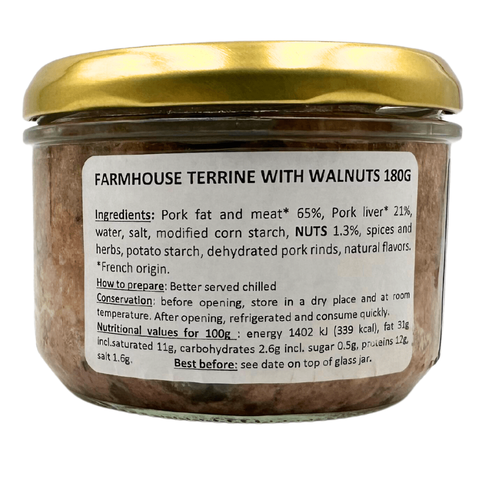 La Belle Chaurienne Farmhouse Terrine Trio: Ceps, Espelette Chilli Pepper and Walnut 180g x 3