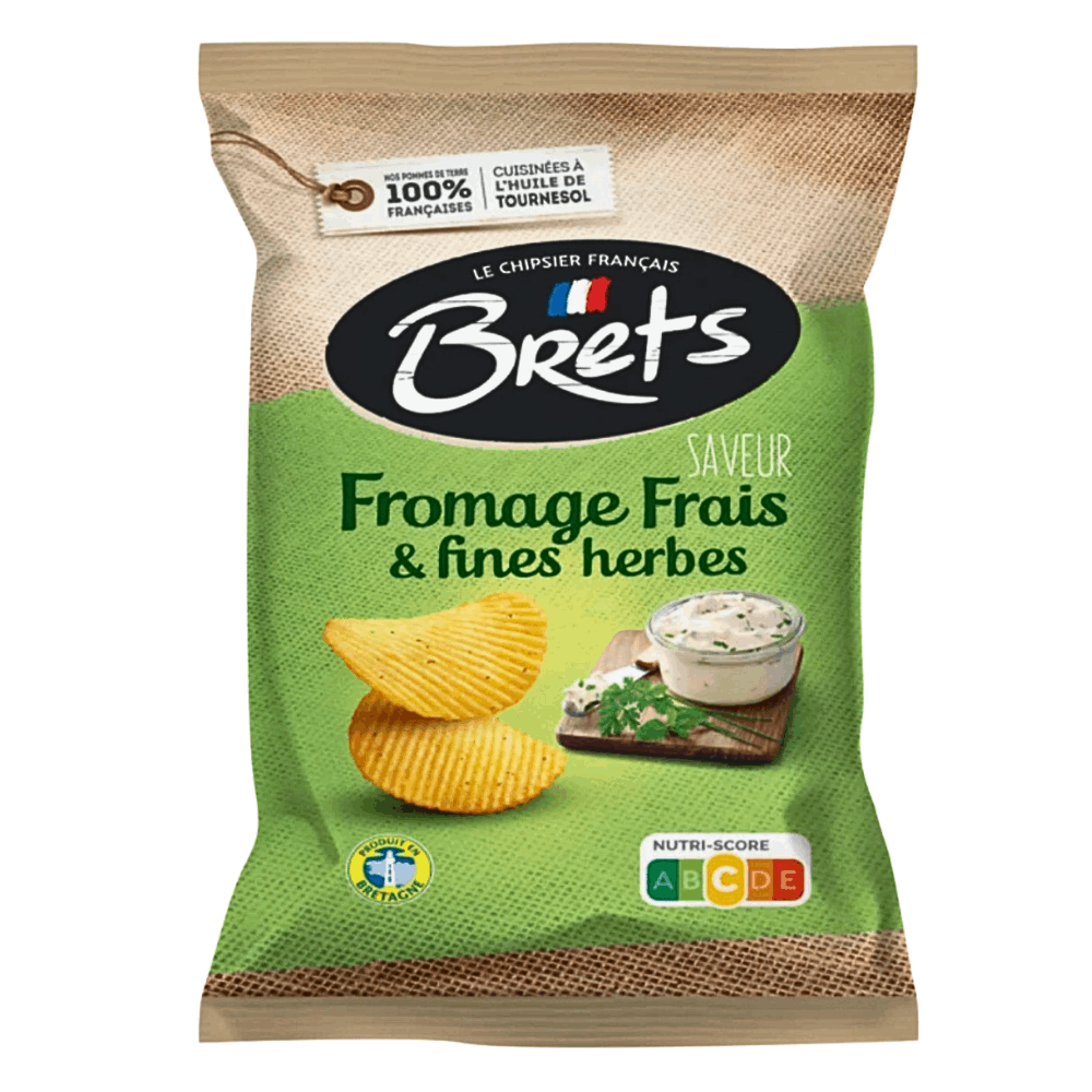 Brets Fromage Frais and Chives Crisps 125g