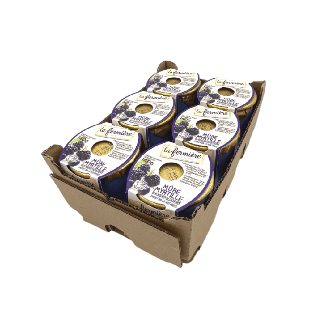 La Fermiere Blackberry and Blueberry Yogurt 140g x 6