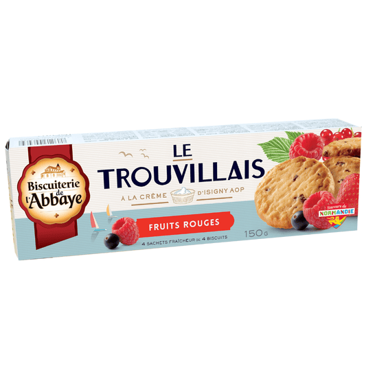 Biscuiterie de l’Abbaye Trouvillais Mixed Berries biscuits 150g