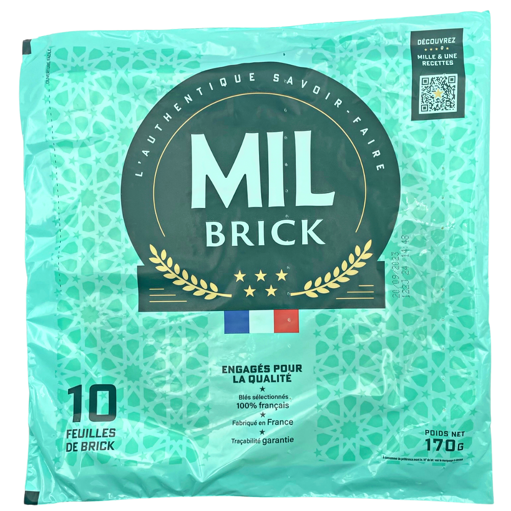 Mil Brick Feuilles de Brick 25 x 10 Sheets