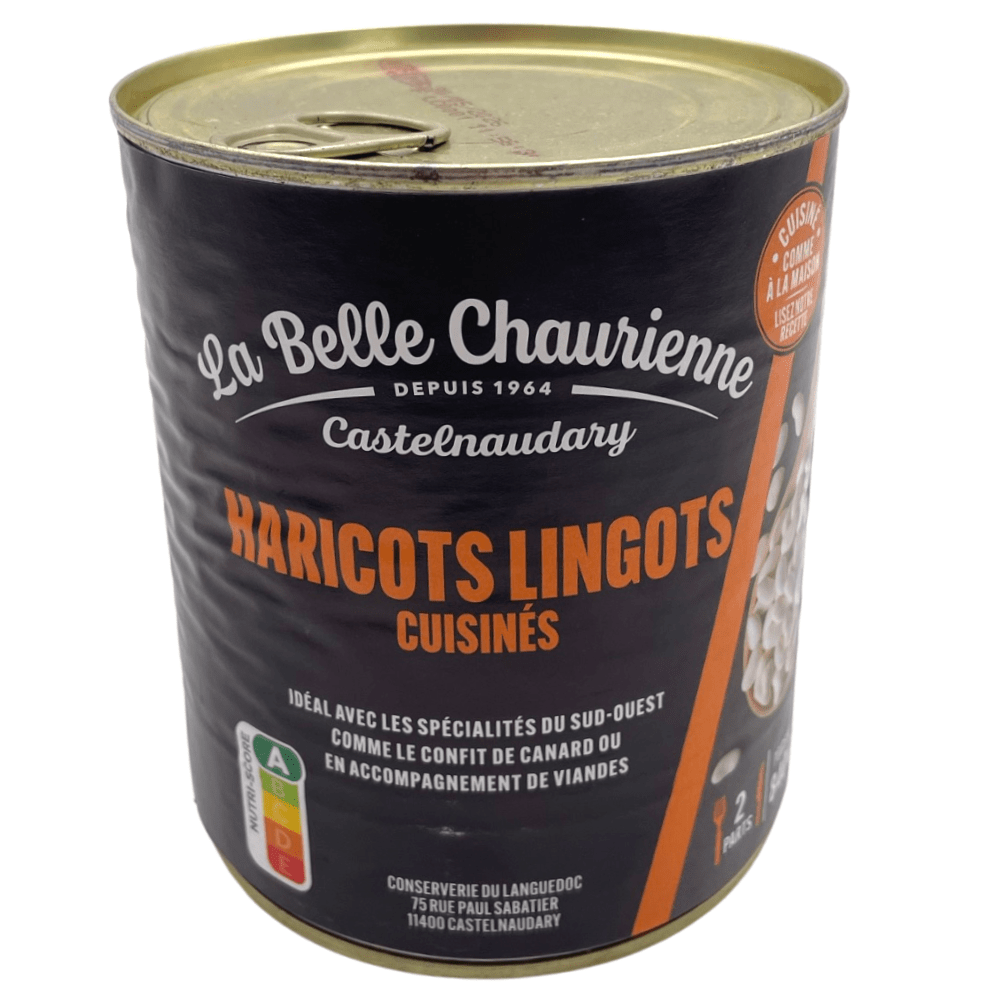La Belle Chaurienne Lingot Beans Cooked in Duck Fat 840g