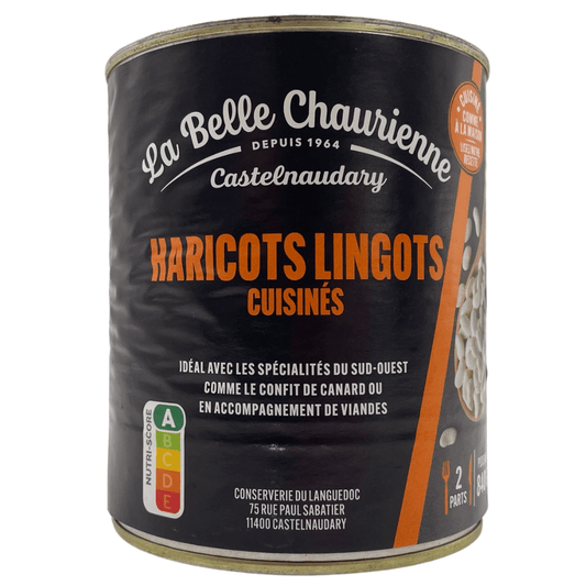 La Belle Chaurienne Lingot Beans Cooked in Duck Fat 840g