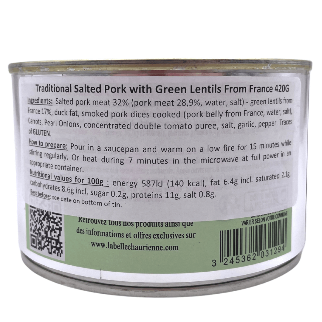 La Belle Chaurienne Petit Sale with Lentils 420g