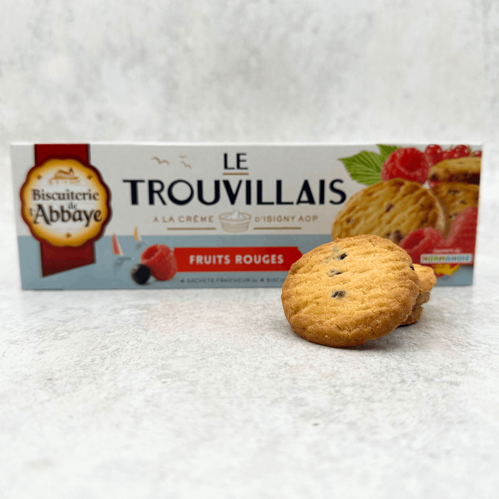 Biscuiterie de l’Abbaye Trouvillais Mixed Berries biscuits 150g