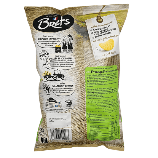 Brets Fromage Frais and Chives Crisps 125g