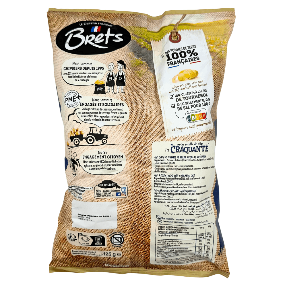 Brets Guerande Salted Crisps 125g
