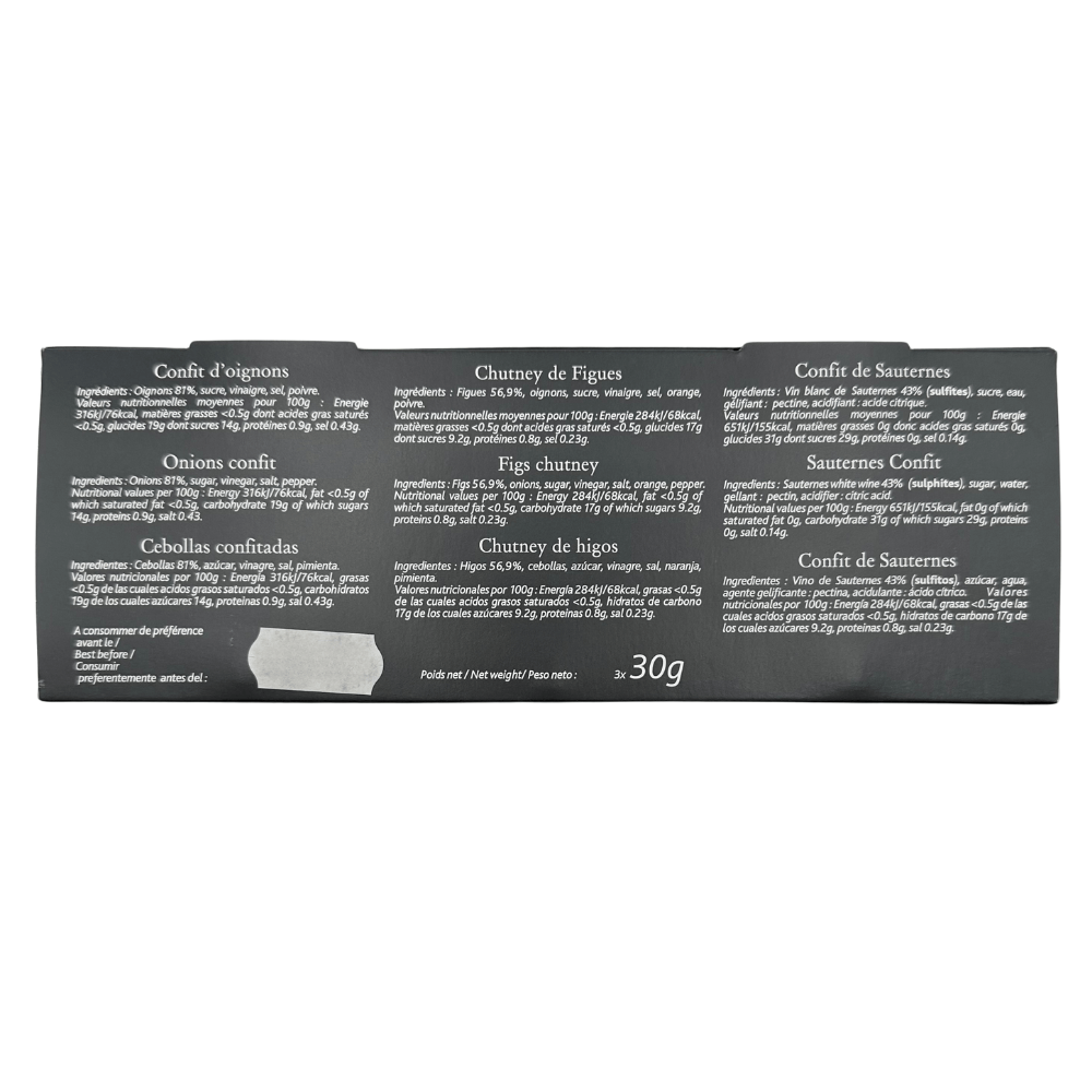 Castaing Chutney & Confits Gift Box 30g x 3