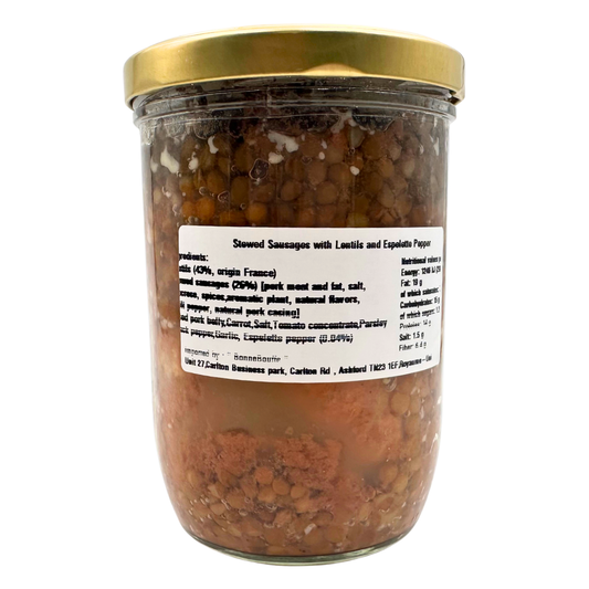 Elizaldia Lentils with Confit Sausages 750g