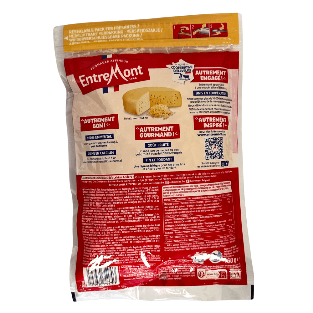 Grated Emmental Entremont 160g